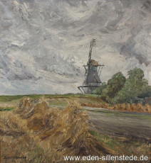 Varel, Mühle in Dangast, 1964, 62x58 cm, Öl auf Leinwand, Privatbesitz (WV-Nr. 1436)