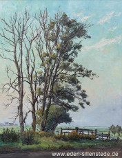 Ellenserdammertief, Beim Zollhaus, um 1958, 70,2x90,2 cm, Privatbesitz (WV-Nr. 1407)