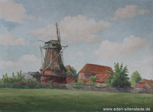 Cleverns, Mühle, 1940, 68,5x51 cm, Öl auf Leinwand, Privatbesitz (WV-Nr. 1620)