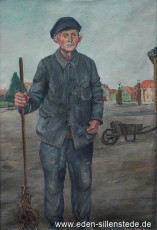 Portrait, Johann Claßen, 1950er, 41x59,5 cm, Öl auf Leinwand, Privatbesitz (WV-Nr. 1708)