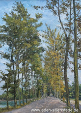 Barkel, Allee, um 1970, 54x76 cm, Öl auf Leinwand, Privatbesitz (WV-Nr. 1721)