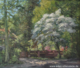 Moorhausen, Gut Mettcker, um 1960er, 70x60 cm, Öl auf Leinwand, Privatbesitz (WV-Nr. 1738)