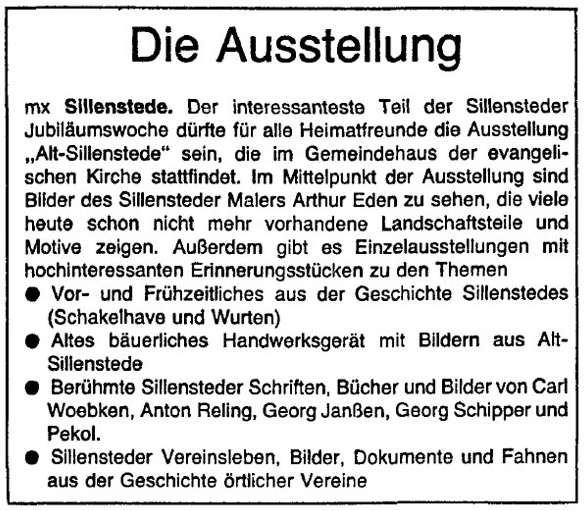 Pressebericht Eden-Sillenstede NWZ 05.07.1977