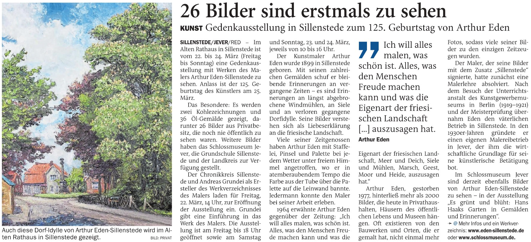 Pressebericht Eden-Sillenstede JW 17.03.2024